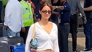 Disha Patani looks classy dressed in denims & crop top at the airport