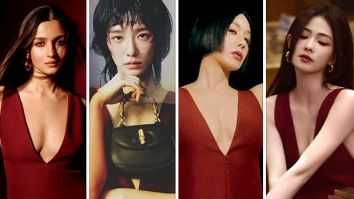 First seen on Alia Bhatt at GQ Awards 2023, Korean and Chinese actresses Park Gyu Young, Uhm Jung Hwa, and Bai Lu make waves in Gucci cherry mini dress