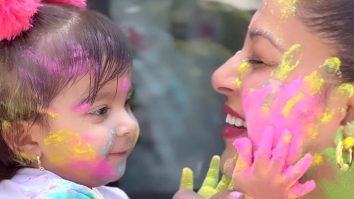 Happy little family! Bipasha Basu feels blessed as she celebrates Holi with daughter Devi