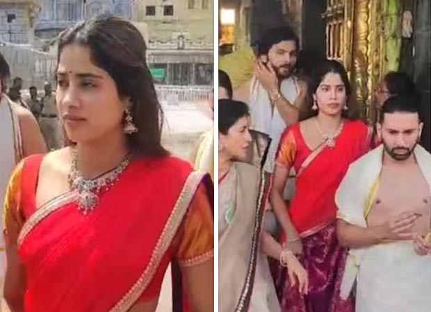 Janhvi Kapoor offers prayers at Tirumala temple with rumoured boyfriend Shikhar Pahariya and close friend Orhan Awatramani aka Orry on her birthday, videos go viral