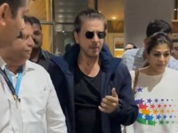 King Shah Rukh Khan gets clicked at the airport by paps reflecting his powerful aura