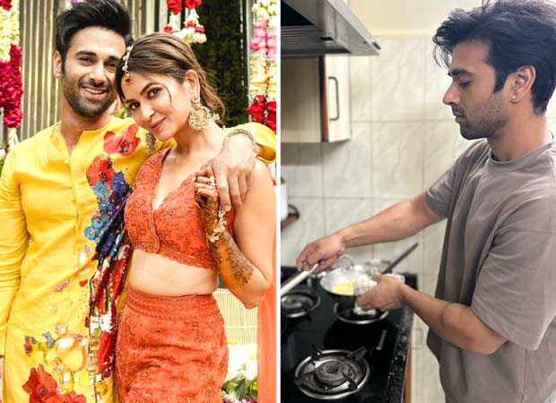 Kriti Kharbanda shares photos of Pulkit Samrat doing his pehli rasoi for her family in Bengaluru; calls him ‘green flag’