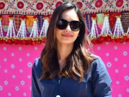 Manushi Chhillar flaunts her Louis Vuitton bag as she leaves for Mumbai