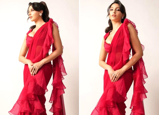 Club factory clearance frill saree