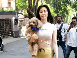 Photos: Giorgia Andriani spotted outside the gym