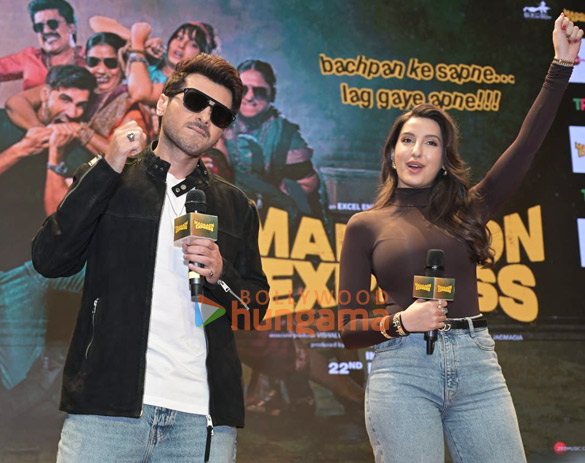 photos kunal kemmu pratik gandhi divyendu sharma nora fatehi and avinash tiwari promote their film madgaon express in delhi 2
