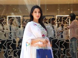 Photos: Nora Fatehi snapped outside Kalyan Jewellers store in Mumbai