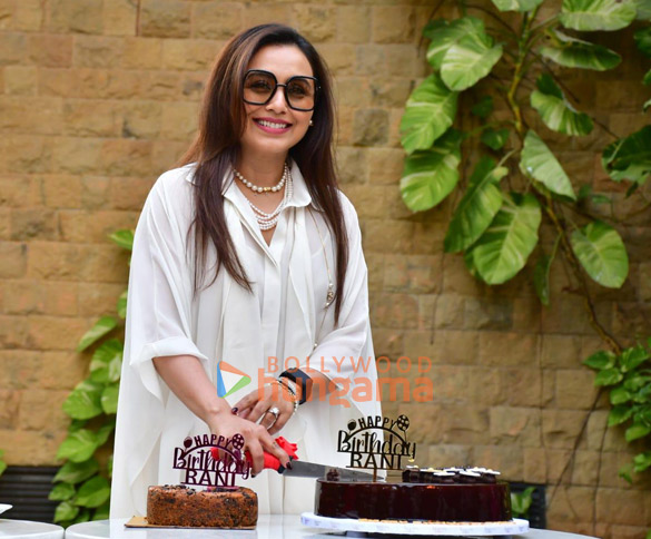 Photos: Rani Mukerji snapped cutting cake ahead of her birthday Photos: Rani Mukerji snapped cutting cake ahead of her birthday