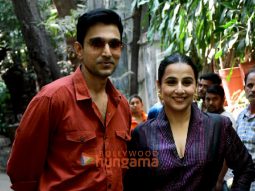 Photos: Vidya Balan and Pratik Gandhi snapped at the promotions of Do Aur Do Pyaar  at Krome studio in Bandra