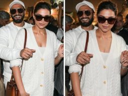 Pregnant Deepika Padukone stuns in a white maxi dress and Rs. 1.9 lakh Max Mara cardigan at the airport with Ranveer Singh, see pics