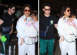 Priyanka Chopra Jonas and Nick Jonas turn protective parents to daughter Malti as they return to the US; watch
