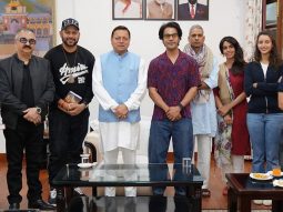Rajkummar Rao, Triptii Dimri, and more meet Uttarakhand CM as they shoot their next film in state