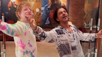 Shah Rukh Khan and Ed Sheeran strike the actor’s signature pose in this cute video; watch