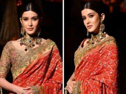 Shanaya Kapoor is nothing short of a vision in red gharchola saree by Rimple & Harpreet