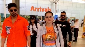 Sunny Leone’s comfy casual airport look gives relaxed vibes