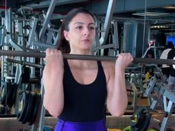 Supportive wifey! Soha Ali Khan works out on ‘Bring it on’