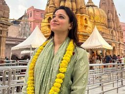 Tamannaah Bhatia seeks blessings at Varanasi’s Kashi Vishwanath temple, see pics