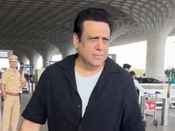 The eternal superstar Govinda gets clicked at the airport by paps