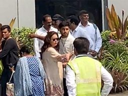 Tina Ambani gets clicked at the airport by paps as he departs for Jamnagar