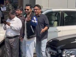 Varun Dhawan gets clicked at the airport by paps as he leaves for Jamnagar