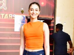 Ananya Panday looks the cutest in her denim skirt and orange top