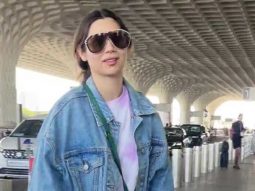 ‘Eid is over, back to work!’, Zahrah Khan chit chats with paps at the airport