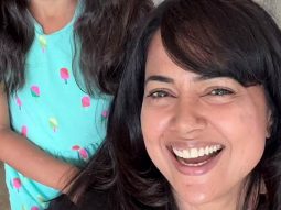 Good hair day! Sameera Reddy twins with her little one