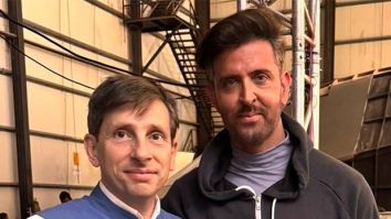 Hrithik Roshan poses with French Consul General on War 2 sets!