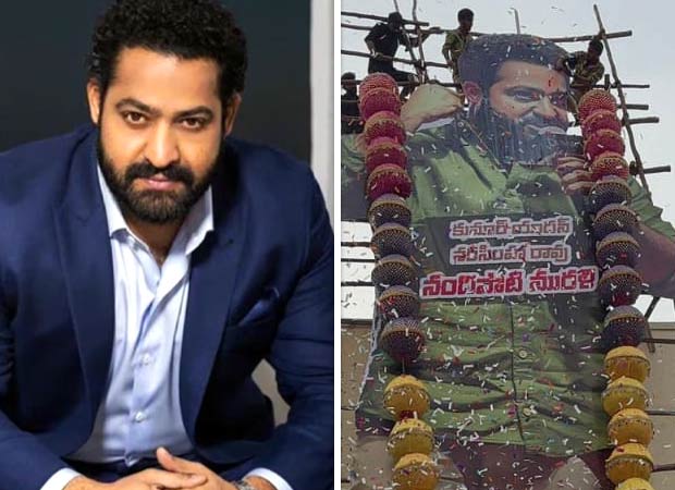 Jr. NTR's 41st birthday surprise Live-size poster unveiled in Hyderabad to kick off celebrations