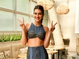 Kriti Sanon happily poses for paps as she gets clicked in a beautiful blue outfit