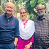 Lyricist Kausar Munir joins Anupam Kher in his directorial Tanvi the Great, shares photo with MM Keeravani