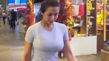Malaika Arora waves at paps as she gets clicked at the airport