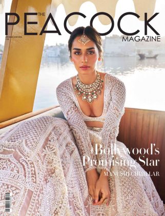 Manushi Chhillar on the cover of Peacock Magazine