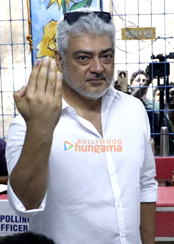 photos kamal haasan rajinikanth and other celebs vote in chennai 6
