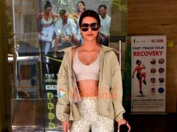 Photos: Kriti Sanon and Saiee Manjrekar snapped outside the gym in Juhu