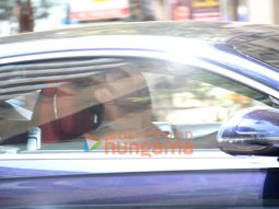 Photos: Ranbir Kapoor snapped in his new car in Bandra