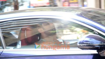 Photos: Ranbir Kapoor snapped in his new car in Bandra