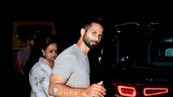 Photos: Shahid Kapoor and Ishaan Khatter snapped with their mom Neelima Azeem in Juhu