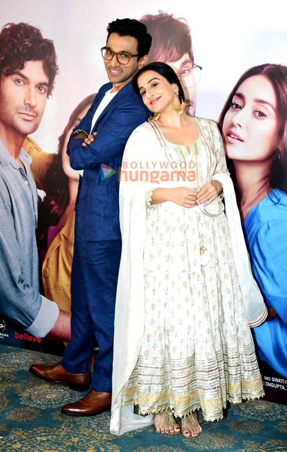 photos vidya balan and pratik gandhi snapped at taj lands end bandra promoting do aur do pyaar 2