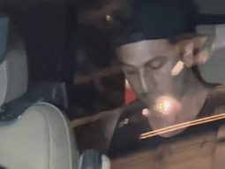 Paps capture a glimpse of Ranbir Kapoor leaving in his car