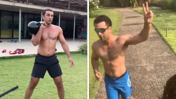 Ranbir Kapoor goes hiking, does cartwheels, lifts weights in intense training video; eagle-eyed fans spot Alia Bhatt and daughter Raha, watch