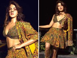 Rhea Chakraborty dons bralette and skirt with boots, giving stunning vibes