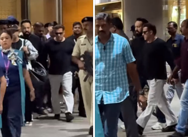 Salman Khan returns to Mumbai after Dubai event surrounded by heavy security personnel after firing incident, watch video