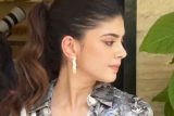 Sanjana Sanghi gets clicked a pretty co-ord set as she poses for paps