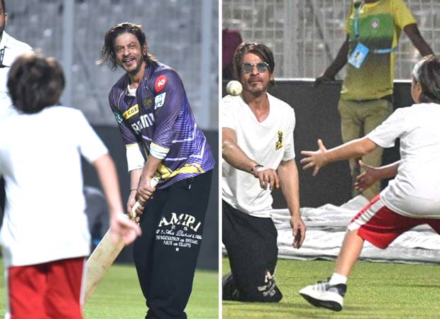 Shah Rukh Khan showcases batting skills; son AbRam Khan bowls to Kolkata Knight Riders player Rinku Singh, videos go viral from training session 