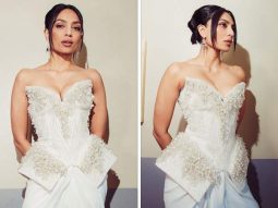 Sobhita Dhulipala makes a statement in white strapless pearl top and dhoti pants at the premiere of Monkey Man in LA, see pics
