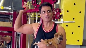 Sonu Sood shares a glimpse of his cute little furry workout buddy