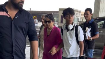 Yug Devgn holds Nani Tanuja’s hand as they get clicked at the airport by paps