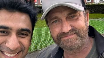 Amit Sadh meets Gerard Butler in London; calls it a “Fanboy moment”