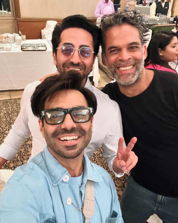 Aparshakti Khurana posts a selfie with Ayushmann Khurrana and Vikramaditya Motwane